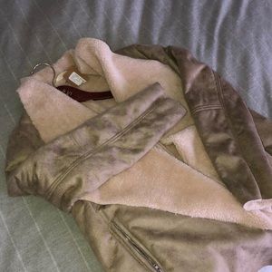 Les Amis Faux Shearling Jacket